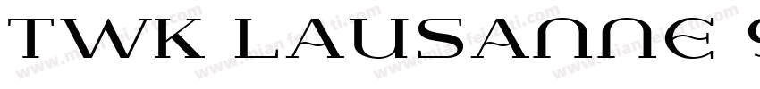 TWK Lausanne 950字体转换